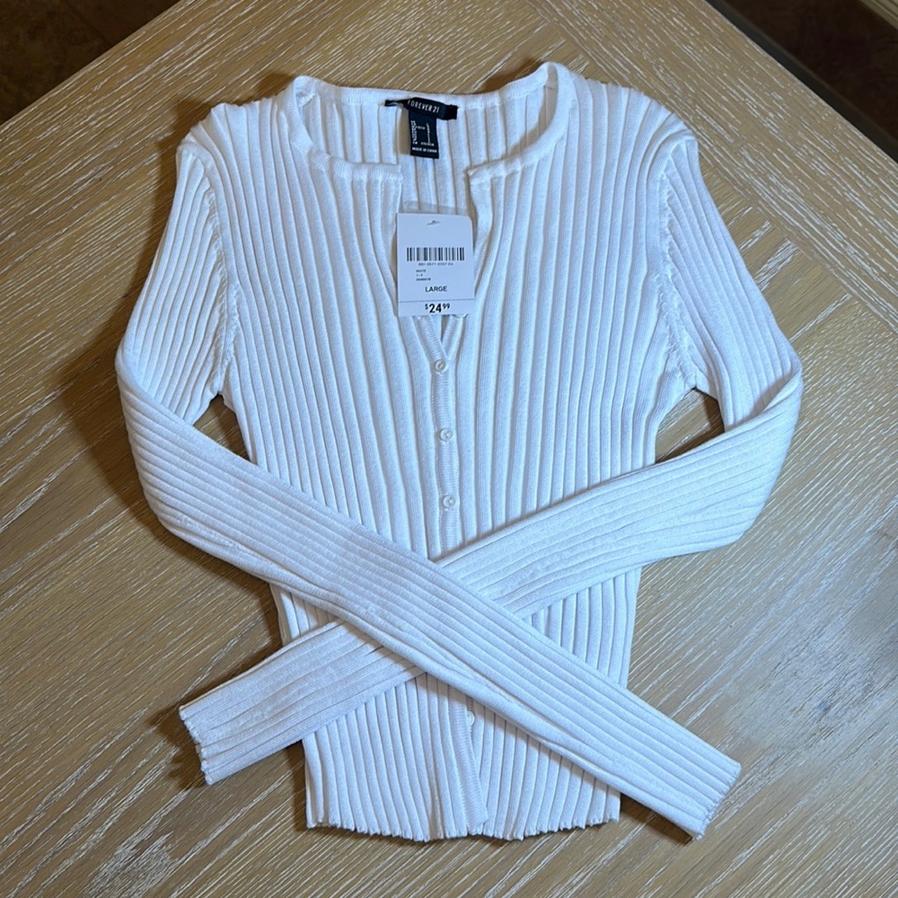 Forever 21 - Ribbed Cardigan Sweater